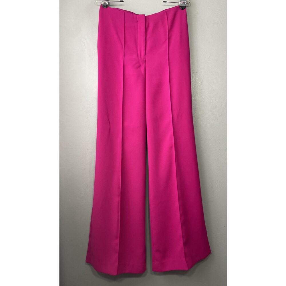 Express Wide Leg Trouser Size 2 Pink High Rise Pant Office Siren Dopamine Barbie